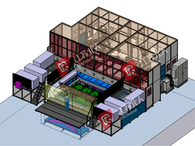 某客车的侧围、顶盖自动化焊接站